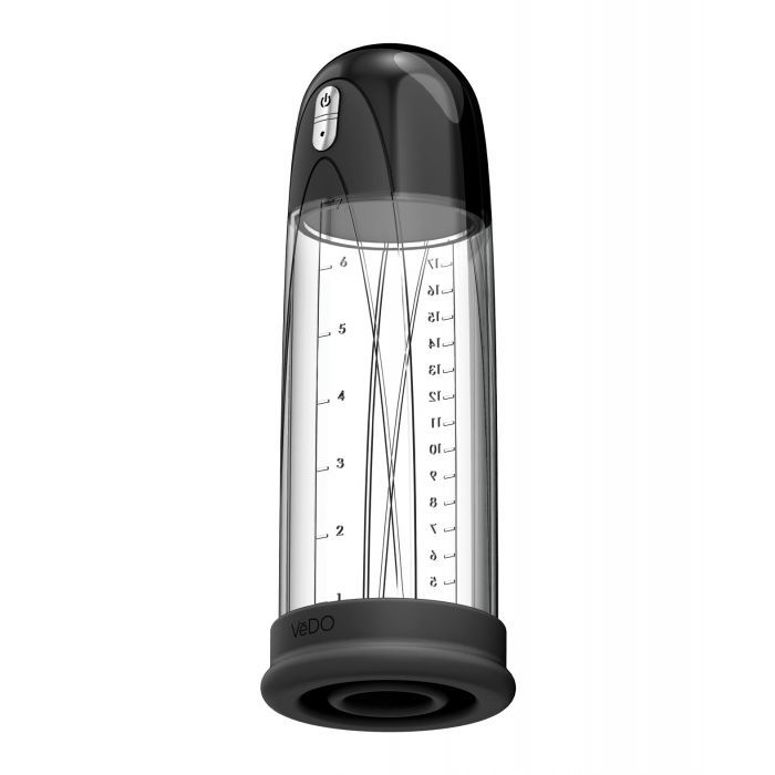 VeDO Pump Rechargeable Vacuum Penis Pump - Just Black