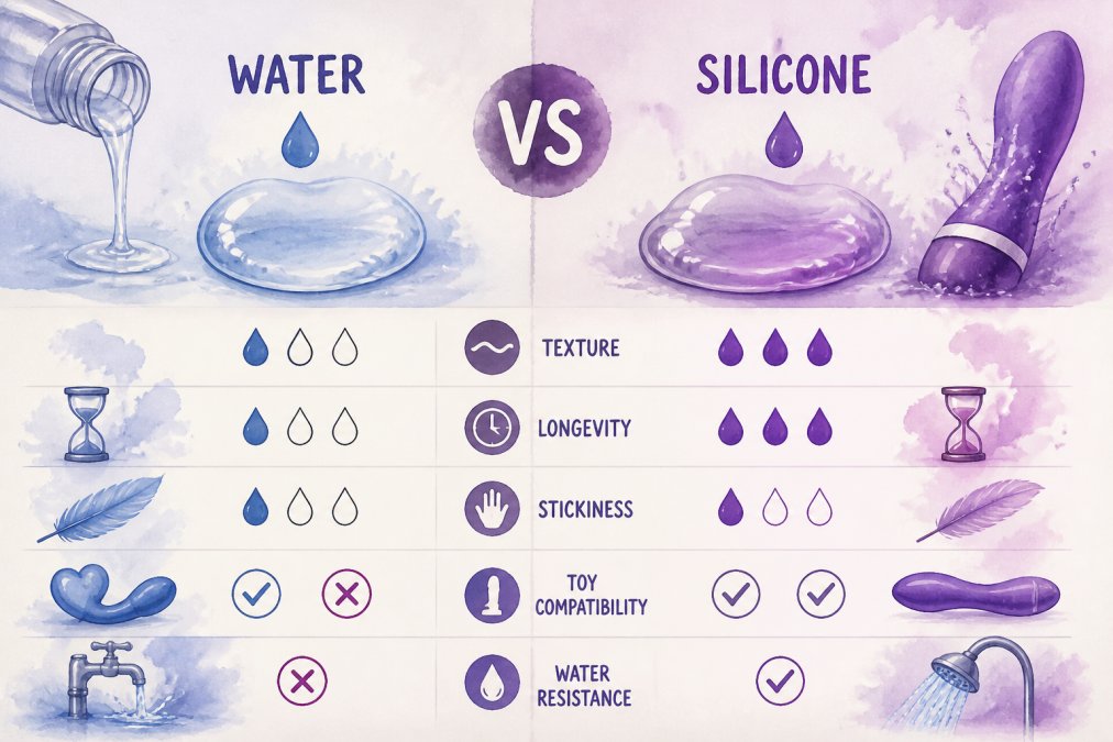 Water vs Silicone Lube: The Real Difference in 2026