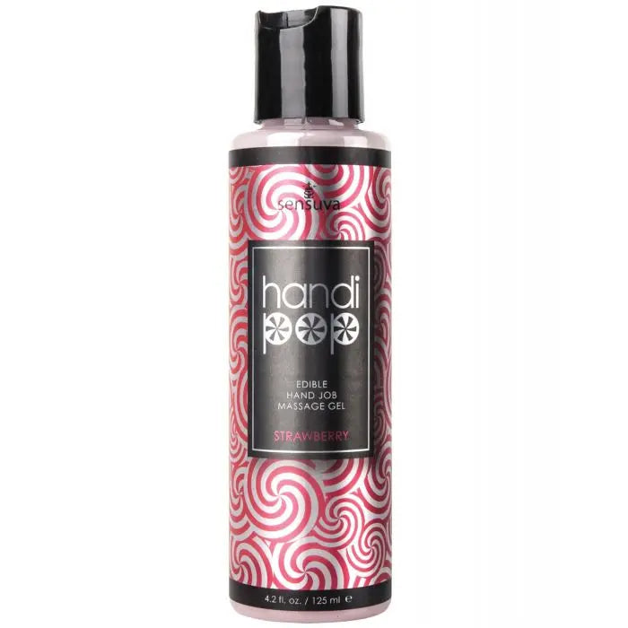 Handipop Hand Job Massage Gel - 4.2 oz Strawberry
