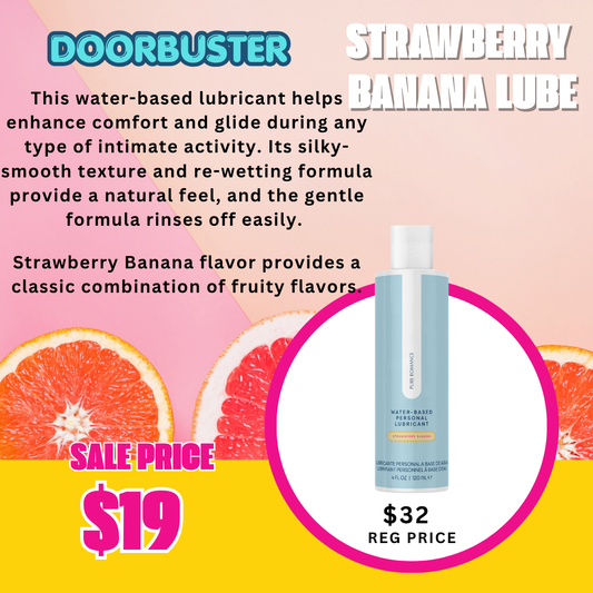 Waterbased Lubricant - Strawberry Banana Door Buster
