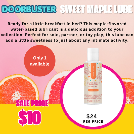 Water-Based Personal Lubricant - Sweet Maple Door Buster