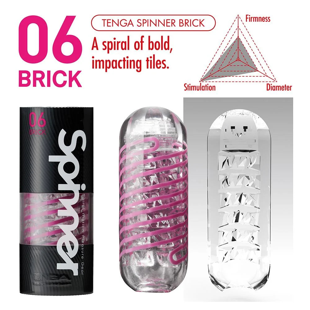 Tenga Spinner: DX 06 Brick Masturbation Sleeve