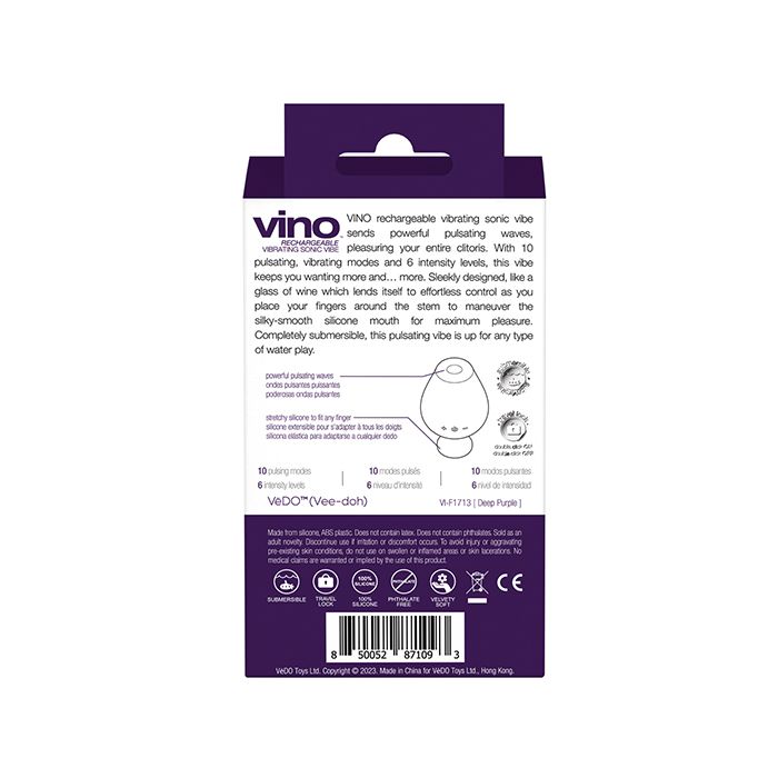 VeDO Vino Rechargeable Sonic Vibe - Purple
