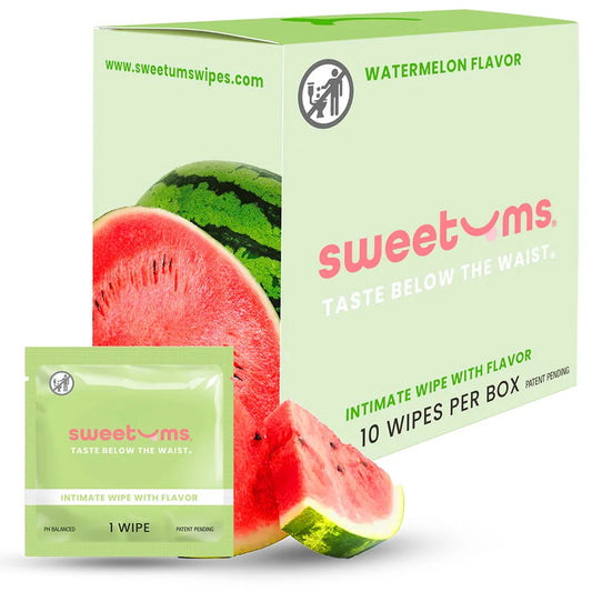 Sweetums Intimate Flavored Wipes 10-Pack